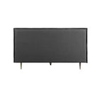 91" Queen Bed Metis Bed Gray Top Grain Leather - Acme Furniture: Modern Industrial Style, Metal Legs, Plush Upholstery