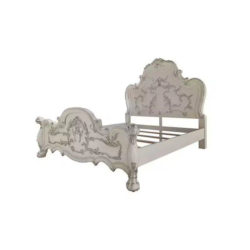 91" Queen Bed Dresden Traditional Carved Design & Claw Feet - Acme Furniture