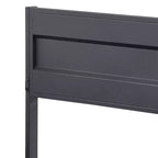 Cargo 79" Letto matrimoniale Gunmetal - Acme Furniture: Mobili contemporanei in metallo per camerette, non è richiesto il boxspring