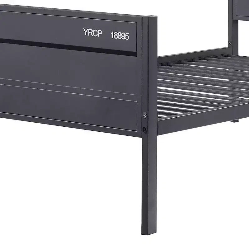 Cargo 79" Letto matrimoniale Gunmetal - Acme Furniture: Mobili contemporanei in metallo per camerette, non è richiesto il boxspring