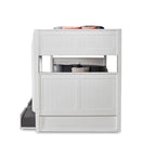 Camaflexi Full over Full Bunk Bed with Twin Trundle - Panel Headboard