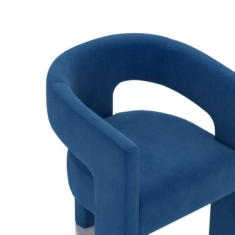 SEYNAR Sedia da Pranzo Moderna Glamour Rivestita in Velluto, Set di 6 Sedie Accent con Schienale Aperto