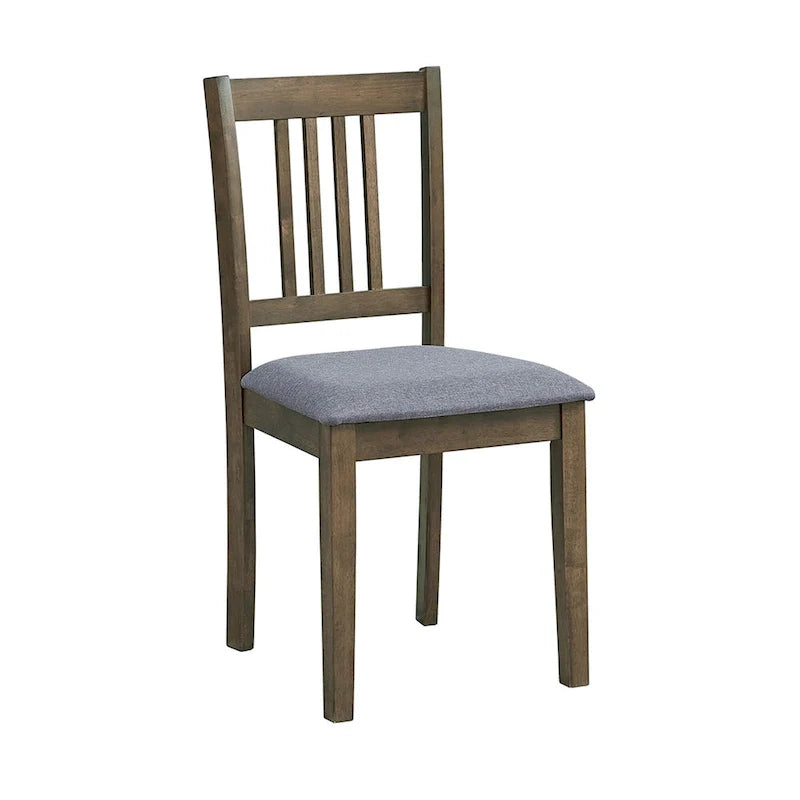 Set Tavolo e Sedie per Colazione in Cucina, Tavolo da Pranzo Quadrato in Legno, Tavolo da Pranzo Casuale con 4 Sedie Imbottite