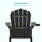 Bonosuki Set of 2 Folding Adirondack Chair Patio Fire Pit Chair