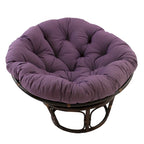 Poltrona Papasan Bali da 42 pollici in rattan con cuscino in twill