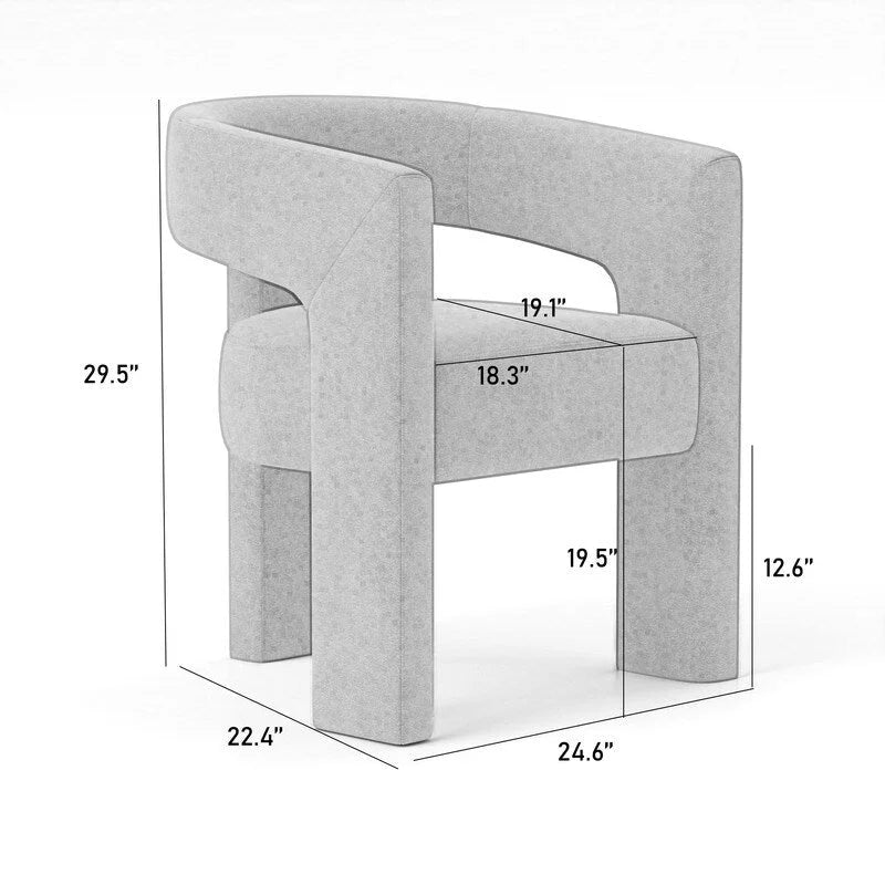 SEYNAR Sedia da Pranzo Moderna Glamour Rivestita in Velluto, Set di 6 Sedie Accent con Schienale Aperto