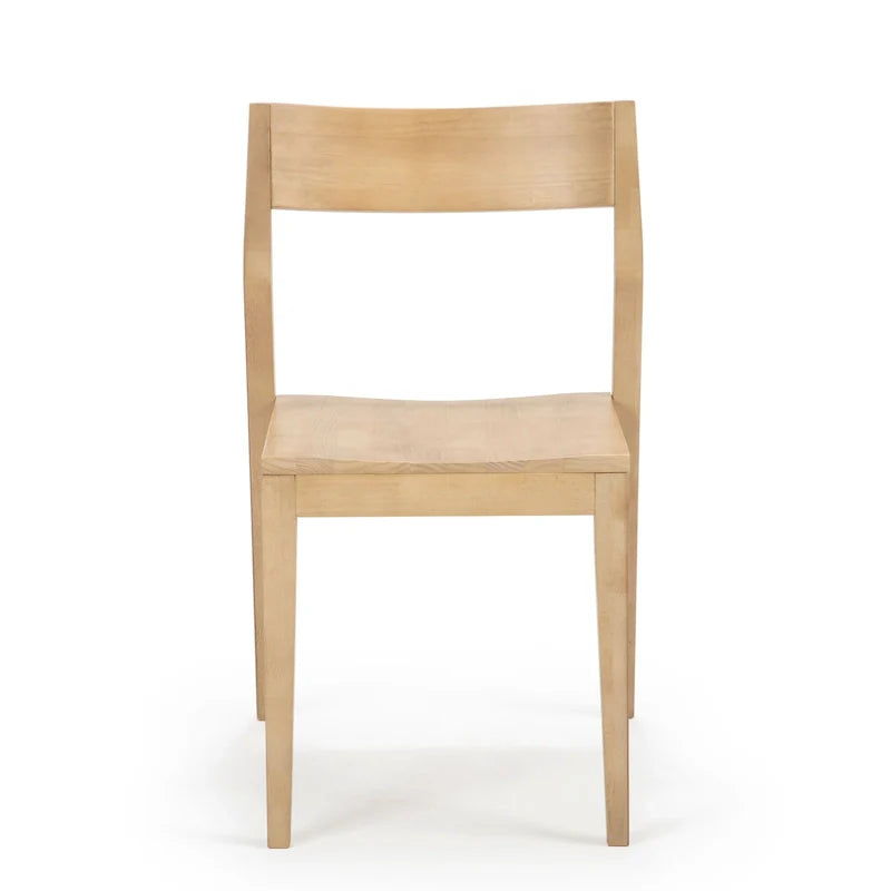 Sedia da pranzo moderna in legno massello Plank and Beam