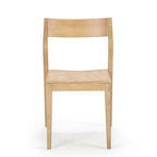 Sedia da pranzo moderna in legno massello Plank and Beam