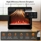Costway TV Stand with Electric Fireplace LED Lights Remote Controls - See Details