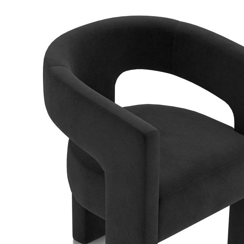 SEYNAR Sedia da Pranzo Moderna Glamour Rivestita in Velluto, Set di 6 Sedie Accent con Schienale Aperto