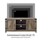 Mobile TV Middlebrook Firebranch da 58 pollici con ante scorrevoli in stile fienile