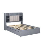 Struttura letto con 4 cassetti contenitore portatili sotto il letto