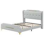Letto moderno imbottito in pelle PU Uphou di Christopher Knight Home