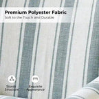 Poltrona girevole a dondolo Georg Comfortable Floral Fabric con braccioli arrotolati di HULALA HOME