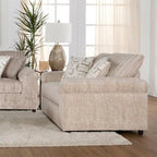 Roundhill Furniture Nason Wide Wale Corduroy Sofa and Loveseat Set
