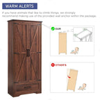 Farmhouse Kitchen Pantry Cabinet, Wood Storage Cabinets