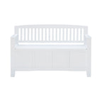 Migdalia Flip Top Slat Back Storage Entryway Bench