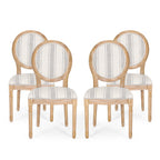 Sedie da pranzo in tessuto stile francese - NH419413