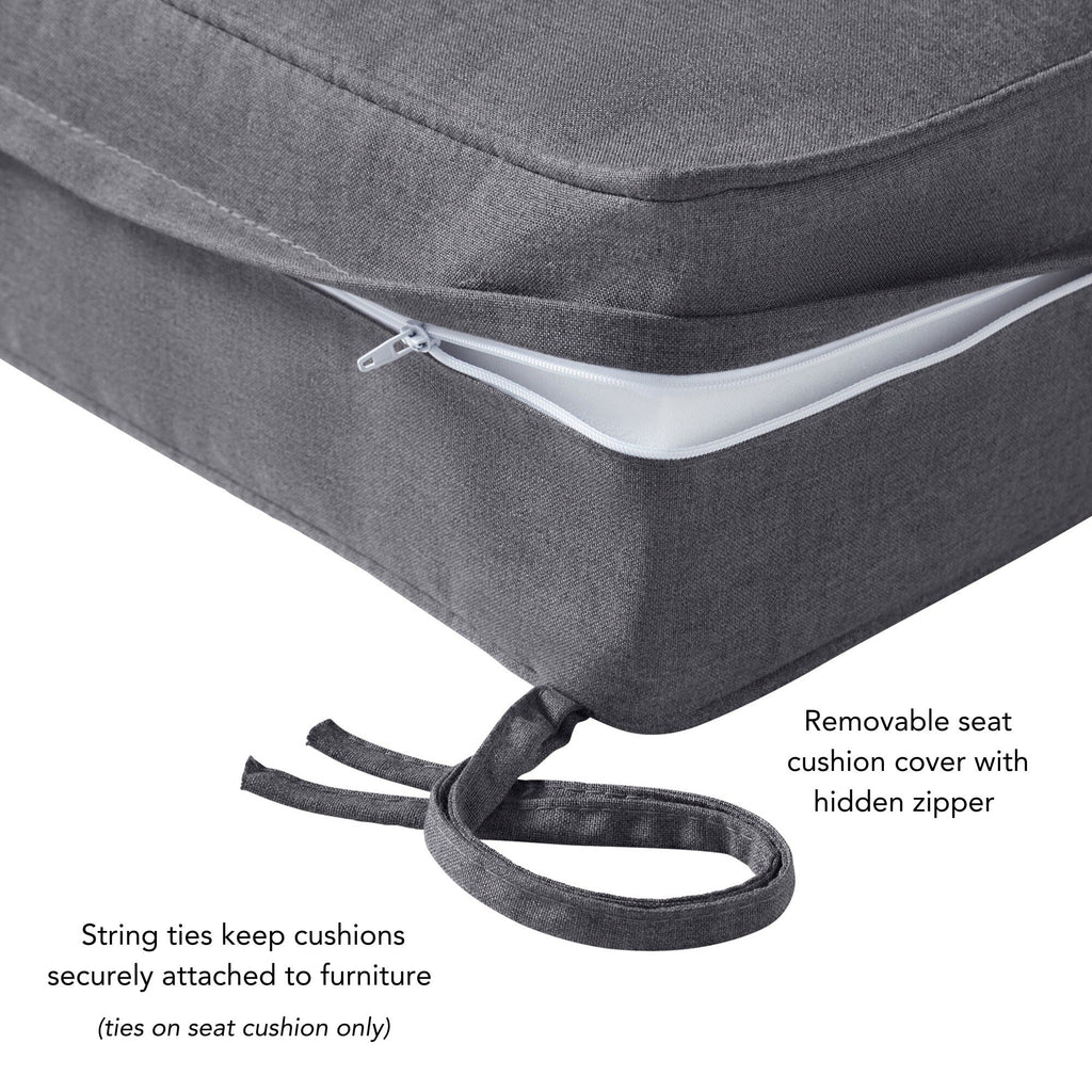 Sunbrella 2-Piece Premium Deep Seat Outdoor Cushion Set