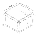 Pouff contenitore Dovetail - Hearth & Hand™ con Magnolia