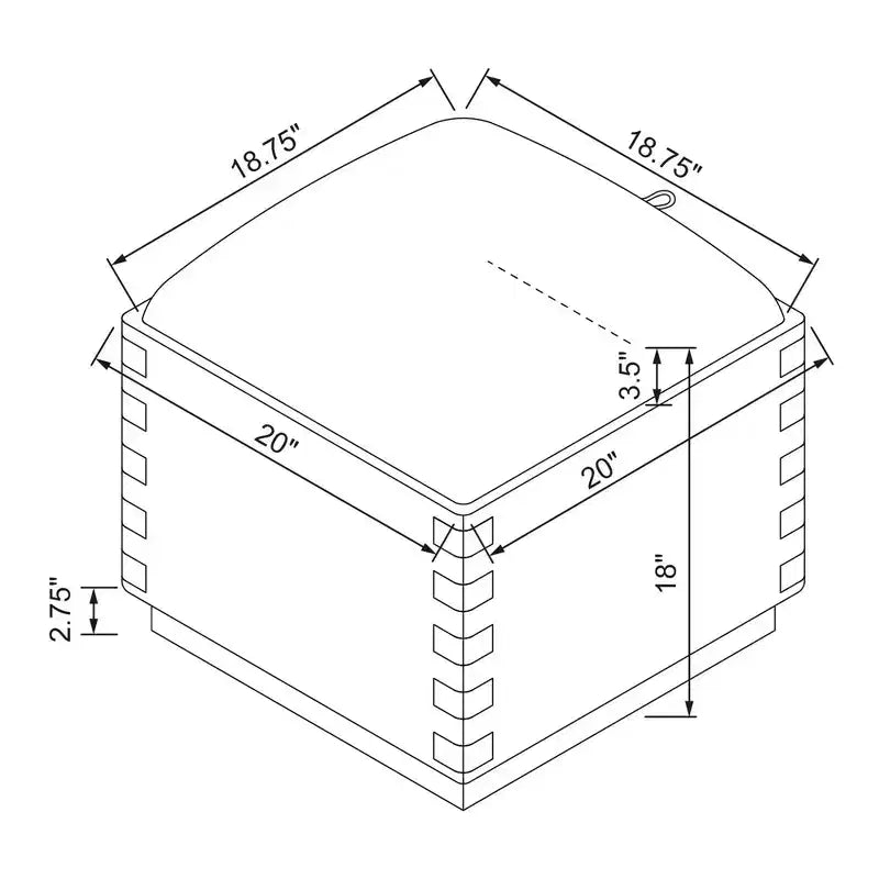 Pouff contenitore Dovetail - Hearth & Hand™ con Magnolia