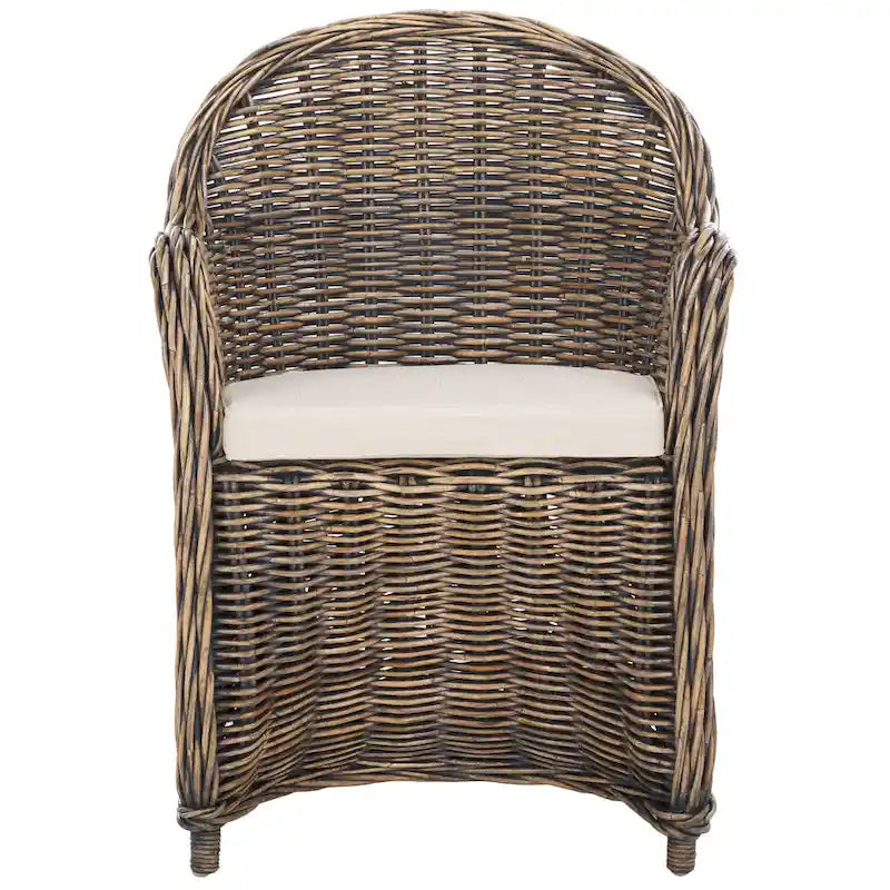 SAFAVIEH Sinja Poltroncina Club in Rattan Giallo - 24 x 26 x 35 - 24Px26Lx35H