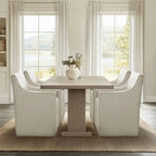 Madison Park Charlotte Dining Arm Chair with Casters