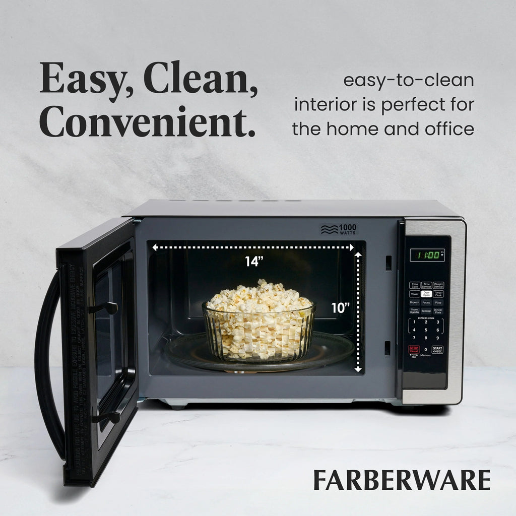 Forno a microonde Farberware Classic da 1,1 piedi cubi e 1000 watt