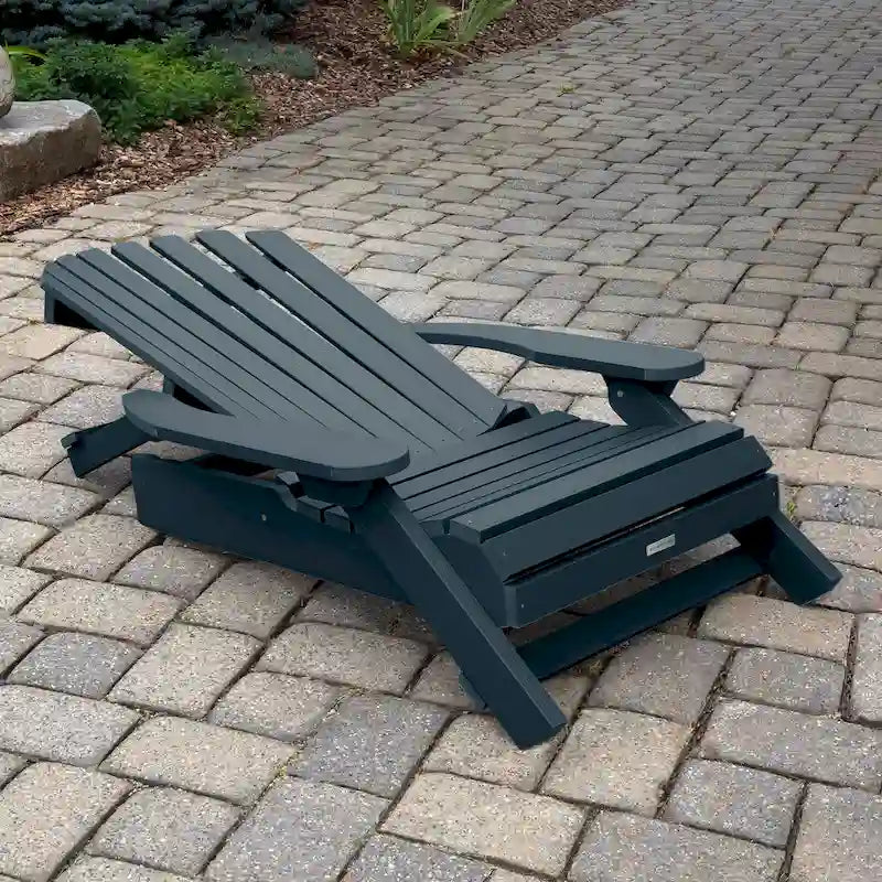 HIGHWOOD King-Size Folding and Reclining Adirondack Chair