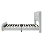 Letto moderno imbottito in pelle PU Uphou di Christopher Knight Home