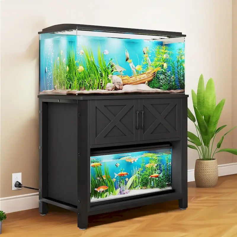 Moasis Mobile per Acquario da 150-190 Litri, Supporto per Acquario con Prese di Corrente