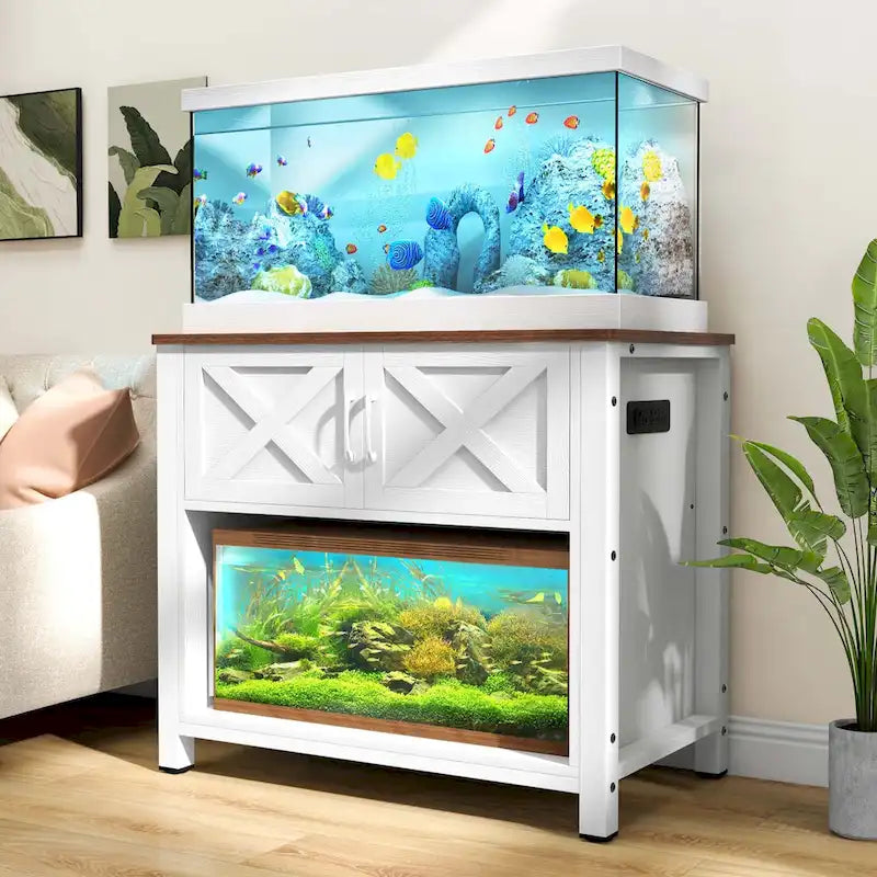 Moasis Mobile per Acquario da 150-190 Litri, Supporto per Acquario con Prese di Corrente