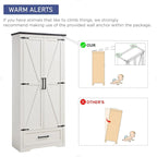 Farmhouse Kitchen Pantry Cabinet, Wood Storage Cabinets