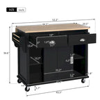 Carrello da cucina con piano d'appoggio ribaltabile in legno di gomma, porta scorrevole a scomparsa con altezza regolabile, isola da cucina su 4 ruote