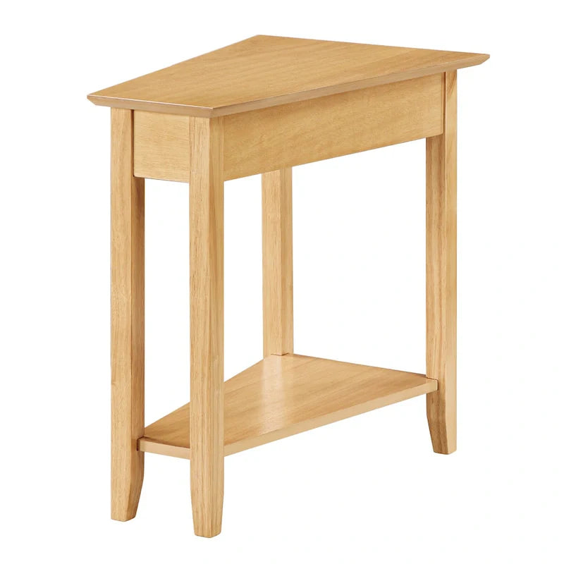 Convenience Concepts American Heritage Wedge End Table with Shelf