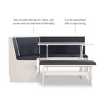 Hannah Breakfast Nook - Set da pranzo 3 pezzi