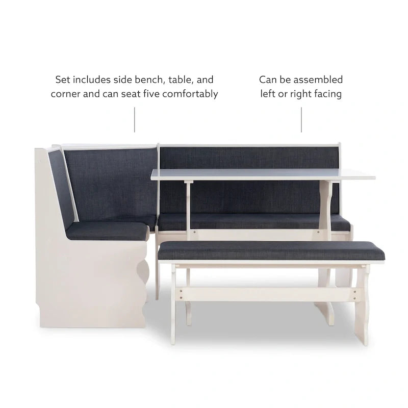 Hannah Breakfast Nook - Set da pranzo 3 pezzi