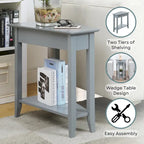 Convenience Concepts American Heritage Wedge End Table with Shelf