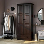 Armadio flessibile Palace Imports 100% in legno massello con maniglie in metallo o in legno