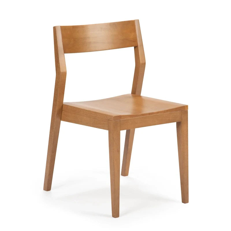 Sedia da pranzo moderna in legno massello Plank and Beam