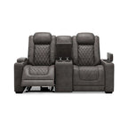 Divanetto reclinabile elettrico Signature Design by Ashley HyllMont grigio con consolle - 71.75 L x 39 P x 44 A