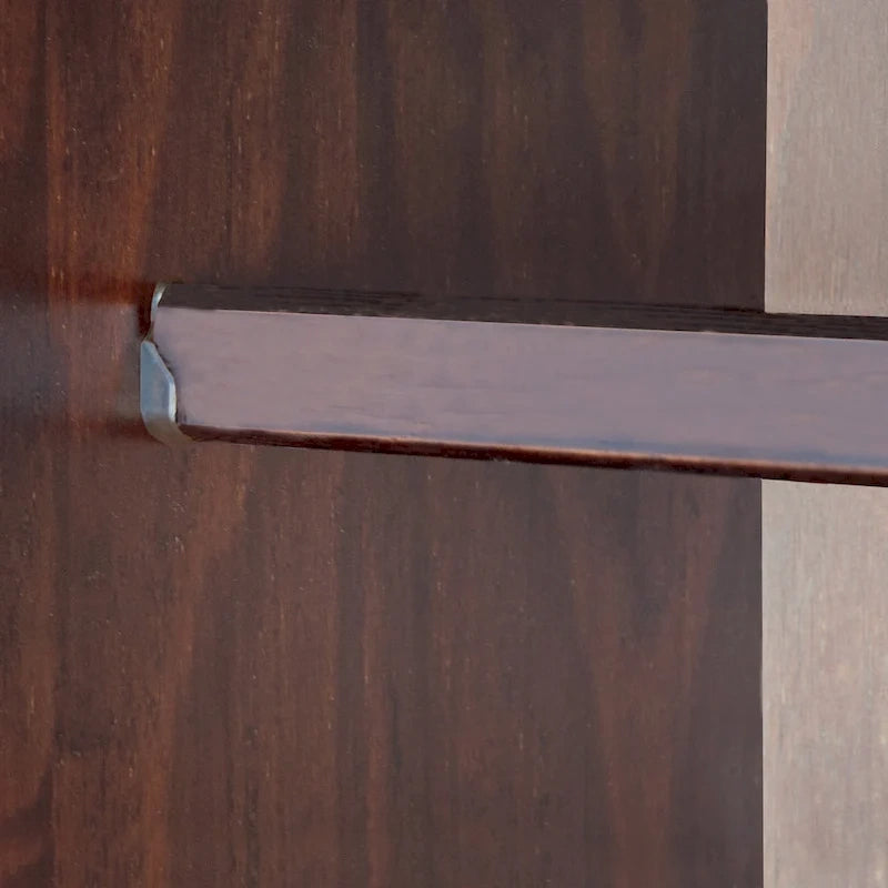 Armadio flessibile Palace Imports 100% in legno massello con maniglie in metallo o in legno