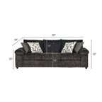Roundhill Furniture Nason Wide Wale Corduroy Sofa, Loveseat, and Cuddle Chair Set