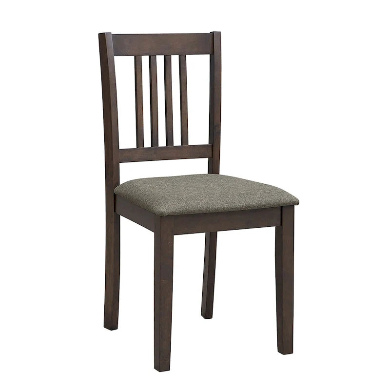 Set Tavolo e Sedie per Colazione in Cucina, Tavolo da Pranzo Quadrato in Legno, Tavolo da Pranzo Casuale con 4 Sedie Imbottite