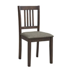 Set Tavolo e Sedie per Colazione in Cucina, Tavolo da Pranzo Quadrato in Legno, Tavolo da Pranzo Casuale con 4 Sedie Imbottite