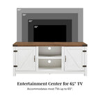 Mobile TV Middlebrook Firebranch da 58 pollici con ante scorrevoli in stile fienile