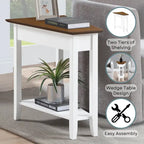 Convenience Concepts American Heritage Wedge End Table with Shelf