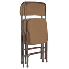 Sedia Pieghevole Imbottita in Tessuto Deluxe Bernadine Collection di Hampden Furnishings, Confezione da 2