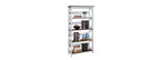 60 Omega 5 Tier Bookcase - Breighton Home