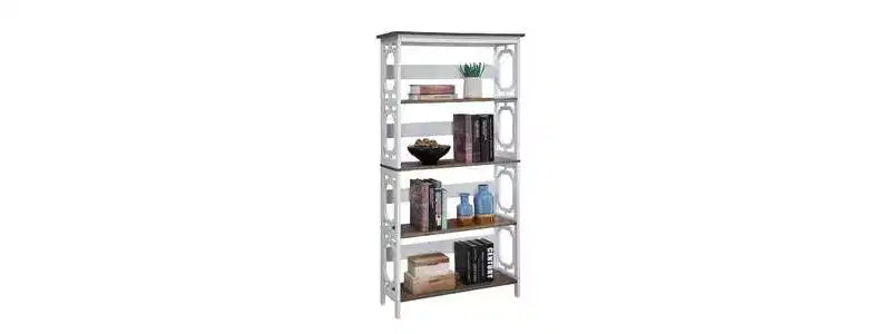 60 Omega 5 Tier Bookcase - Breighton Home